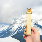 Bookmark - Siberian Husky Dog - Birch wood