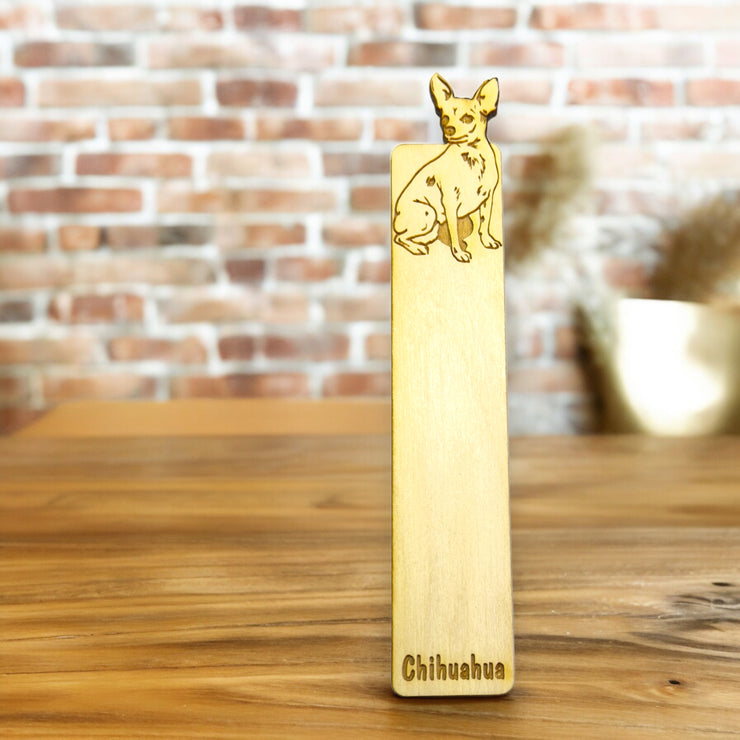 Bookmark - chihuahua Dog - Birch wood