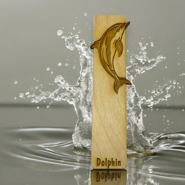 Bookmark - Dolphin - Birch wood