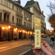 Bookmark - PERSONALIZED Louisiana Cajun - Birch wood