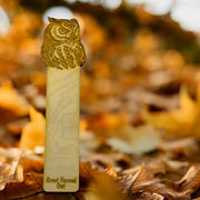 Bookmark - Great Horned Owl - Birch wood