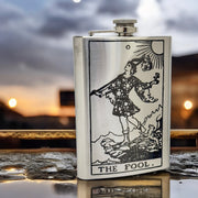 8oz - The Fool Tarot Card - SS Flask