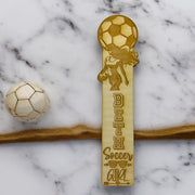 Bookmark - PERSONALIZED Soccer Girl - Birch wood