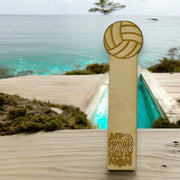 Bookmark - Volleyball My favorite player call me mom - Birch wood