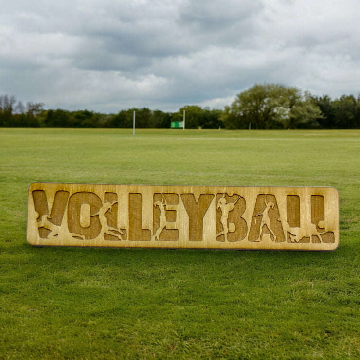 Bookmark - Volleyball - Birch wood