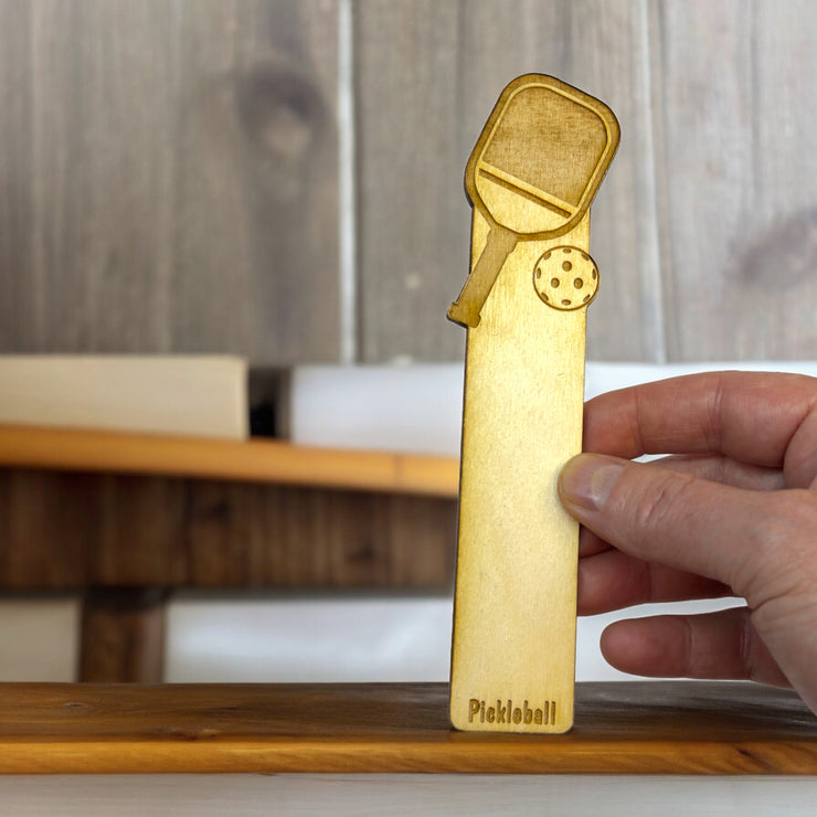 Bookmark - Pickleball - Birch wood