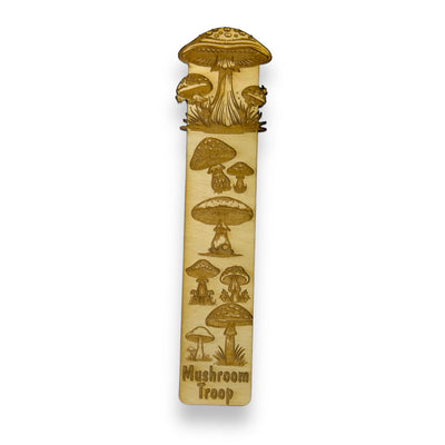 Bookmark - Mushroom Troop - Birch wood