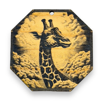 Ornament - Black - Giraffe Detailed