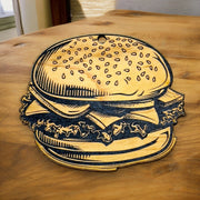 Ornament - Black - Hamburger