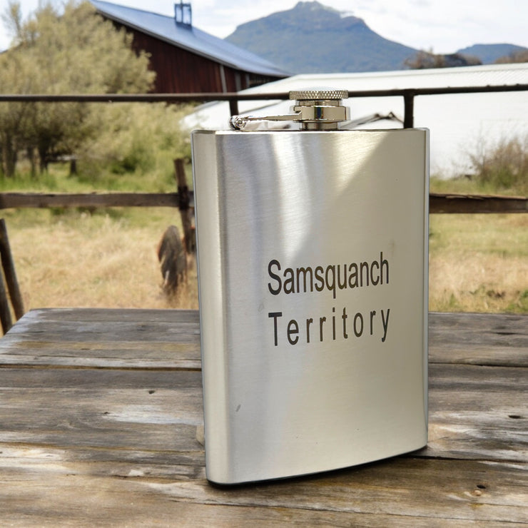 8oz Samsquanch Territory Stainless Steel Flask