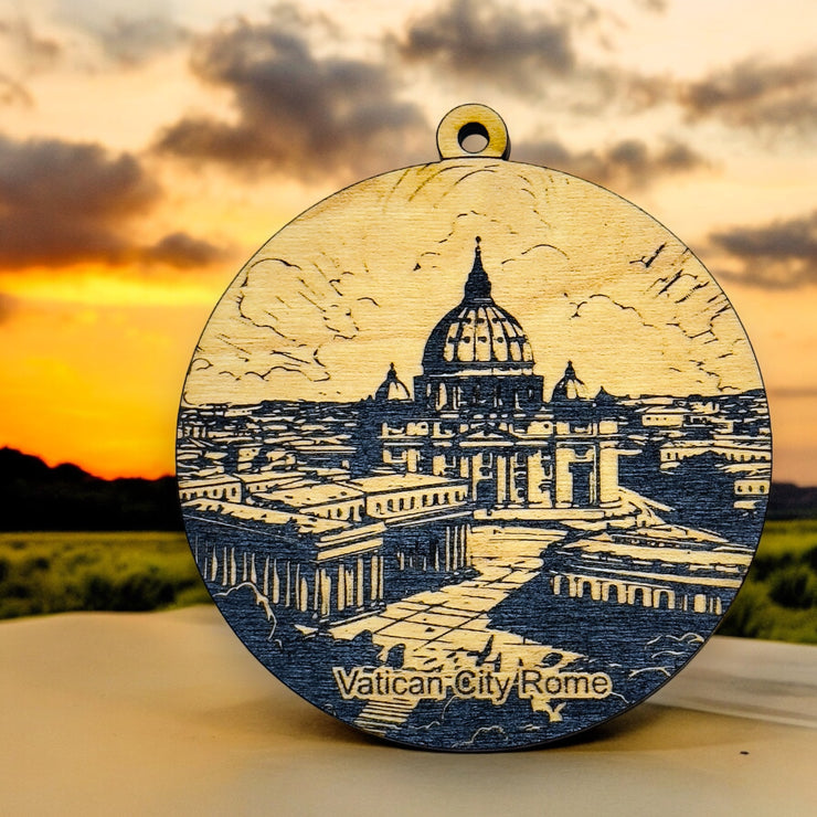 Ornament - Black - Vatican City Rome