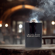 8oz Im the boss my wife said I could be Black Flask