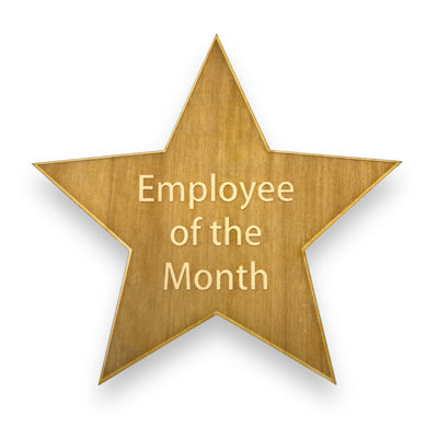 Sign - Employee Of The Month Star