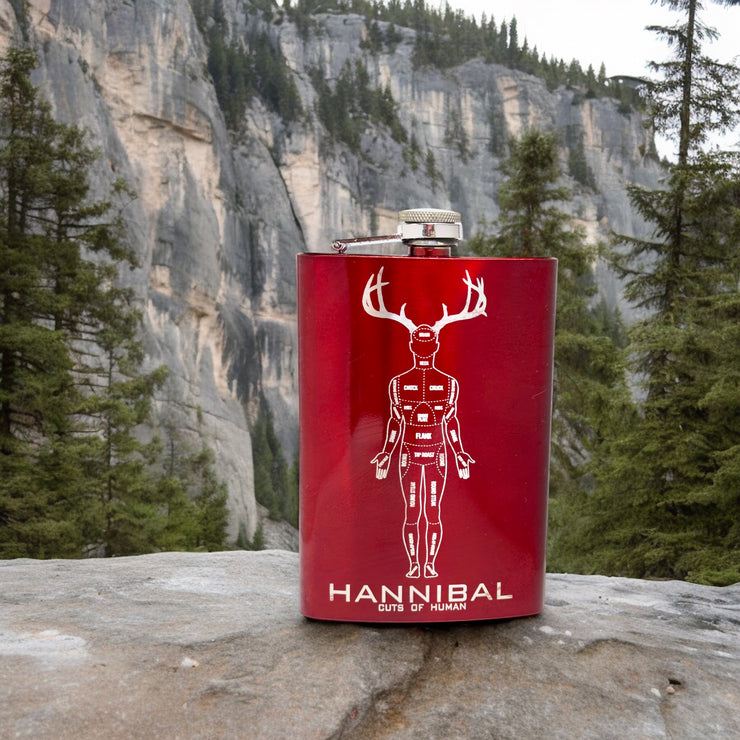 8oz RED Hannibal Flask