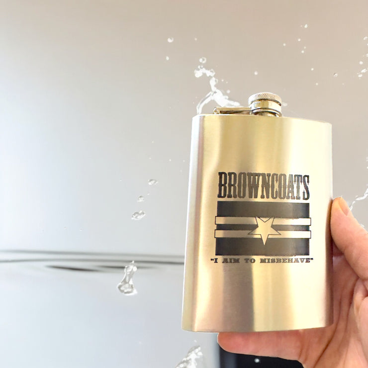 8oz Browncoats Stainless Steel Flask