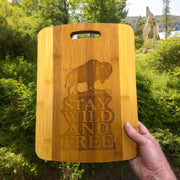 Stay Wild and Free - Buffalo - Cutting Board