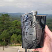 8oz Dragon Eye Black Flask