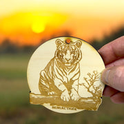 Ornament - Bengal Tiger Raw Wood