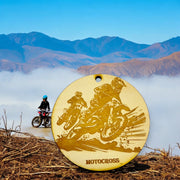 Ornament - Motocross Raw Wood Motorcycle racing backwoods