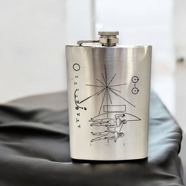 8oz Pioneer Message Stainless Steel Flask