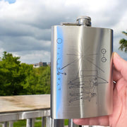 8oz Pioneer Message Stainless Steel Flask