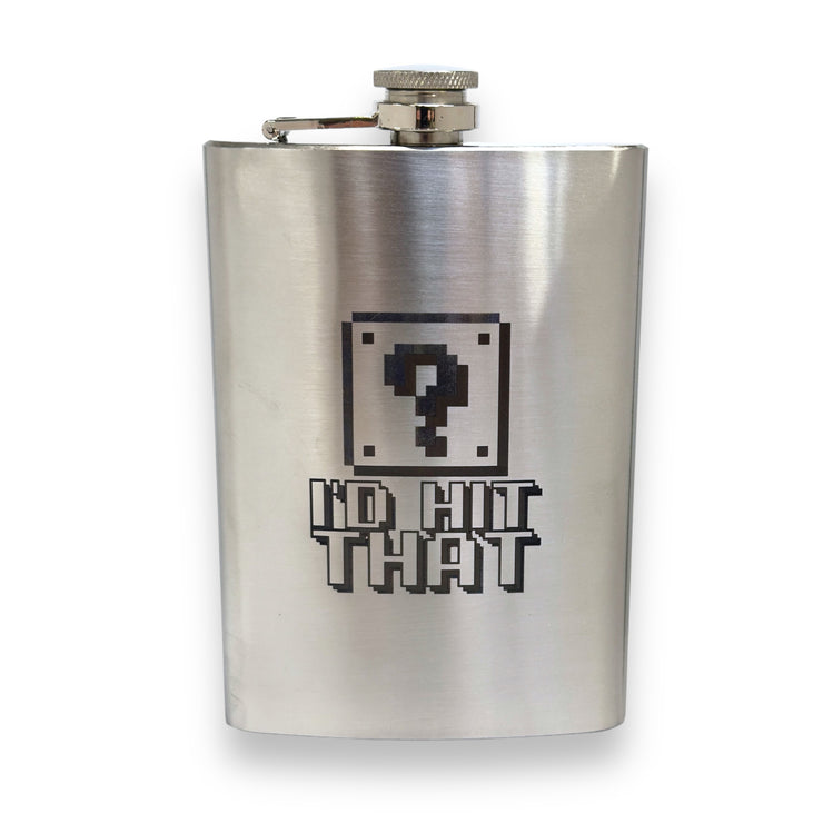 8oz I'd Hit That Stainless Steel Flask