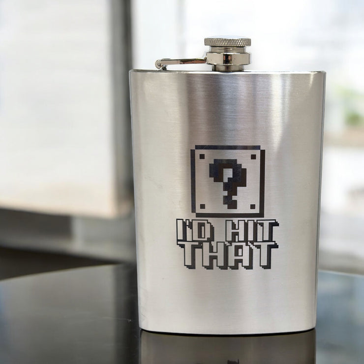 8oz I'd Hit That Stainless Steel Flask