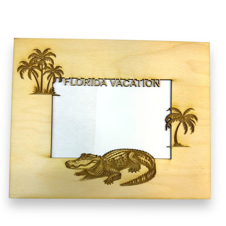 Florida Vacation 8x10 with 5x7 picture Photo frame insert (FRAME NOT INCLUDED)