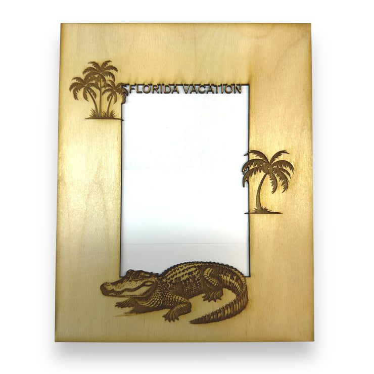 Florida Vacation 8x10 with 5x7 picture Photo frame insert (FRAME NOT INCLUDED)