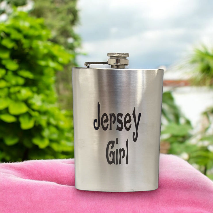 8oz Jersey Girl Stainless Steel Flask