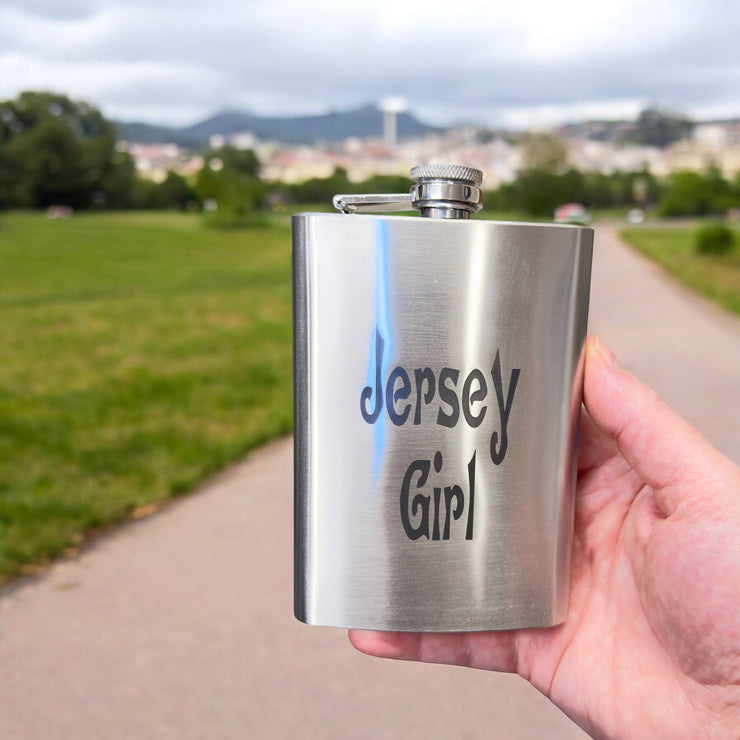 8oz Jersey Girl Stainless Steel Flask