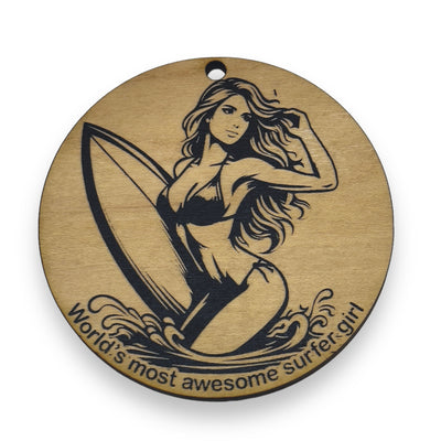 Ornament - World's most awesome surfer Girl