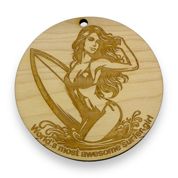 Ornament - World's most awesome surfer Girl