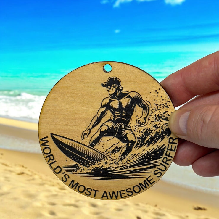 Ornament - World's most awesome surfer