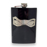 8oz BLACK Ninja Mask Flask