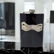 8oz BLACK Ninja Mask Flask