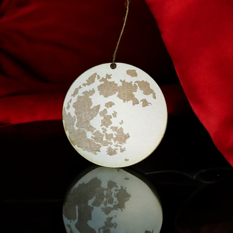 Ornament - WHITE - Moon Luna