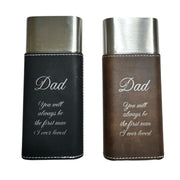 Cigar Case with Cutter - Dad you will always be the first man Leatherette