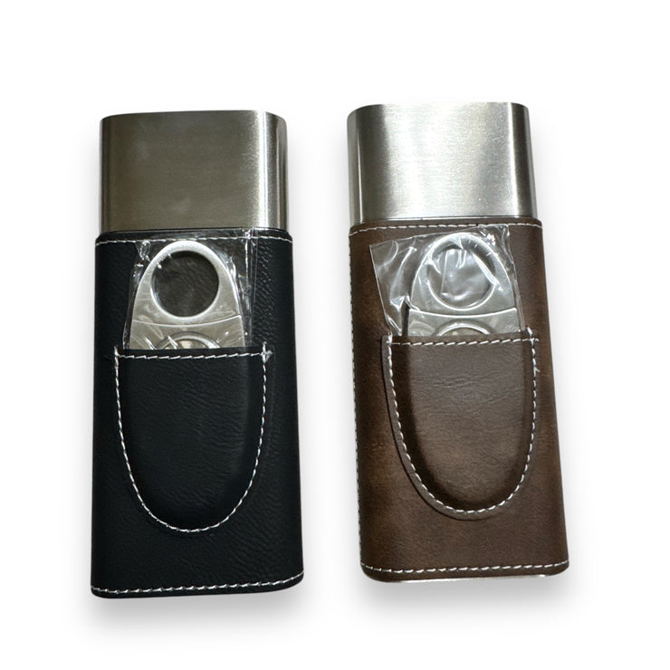 Cigar Case with Cutter - Dad you will always be the first man Leatherette