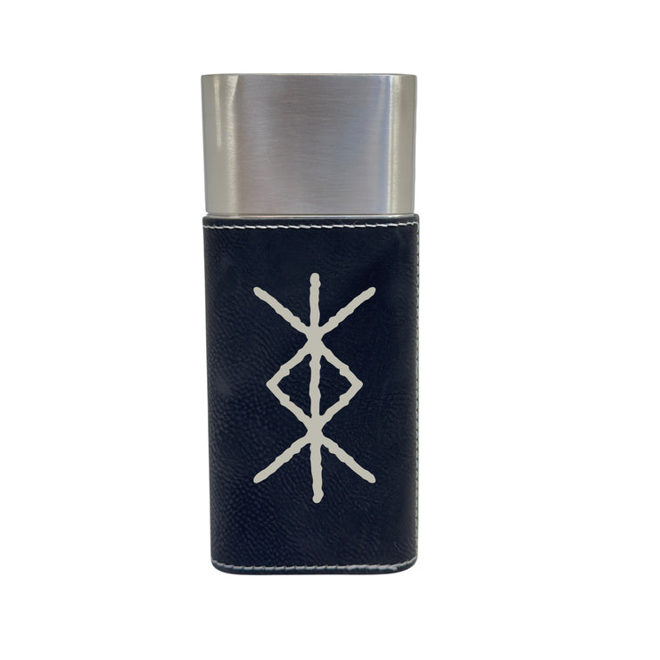 Cigar Case with Cutter - Viking Protection Rune Leather