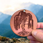 Weeping Willow - Cedar Ornament