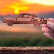 Rad Dad Muscle Car - Cedar Ornament