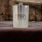 8oz Mother Bear Stainless Steel Flask