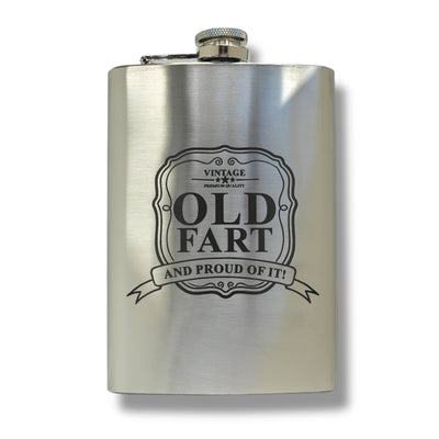 8oz Old Fart Stainless Steel Flask