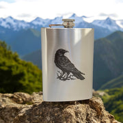 8oz Crow Raven Flask