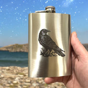 8oz Crow Raven Flask