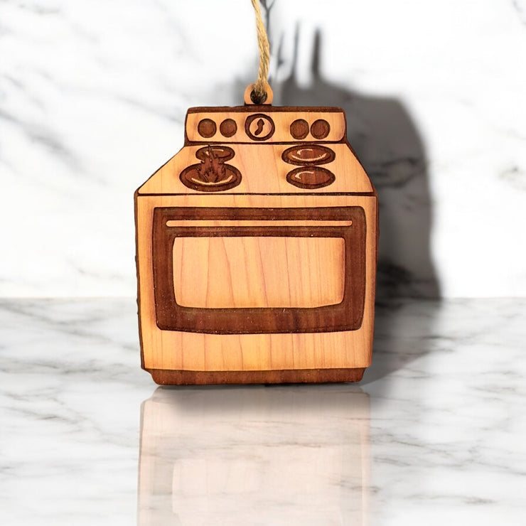 Stove - Cedar Ornament