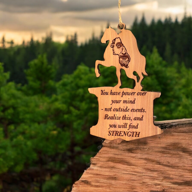 CEDAR Ornament - You have Power over your Mind Marcus Aurelius