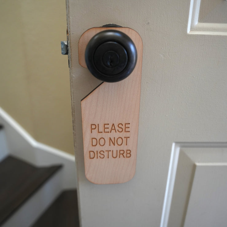 Please Do Not Disturb Door sign Second Edition - Wood