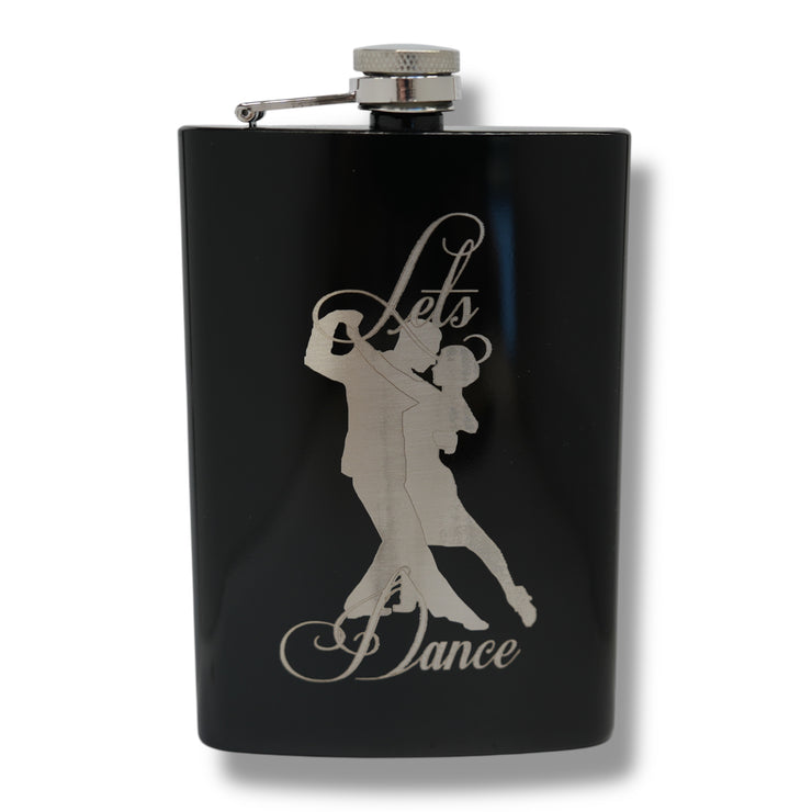 8oz BLACK Let's Dance Flask